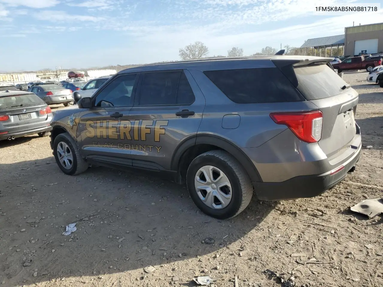 1FM5K8AB5NGB81718 2022 Ford Explorer Police Interceptor