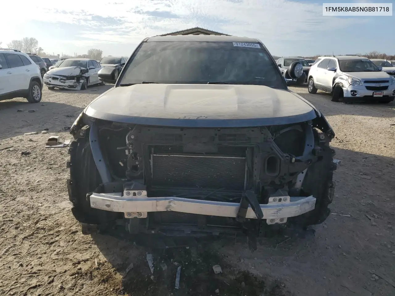 1FM5K8AB5NGB81718 2022 Ford Explorer Police Interceptor