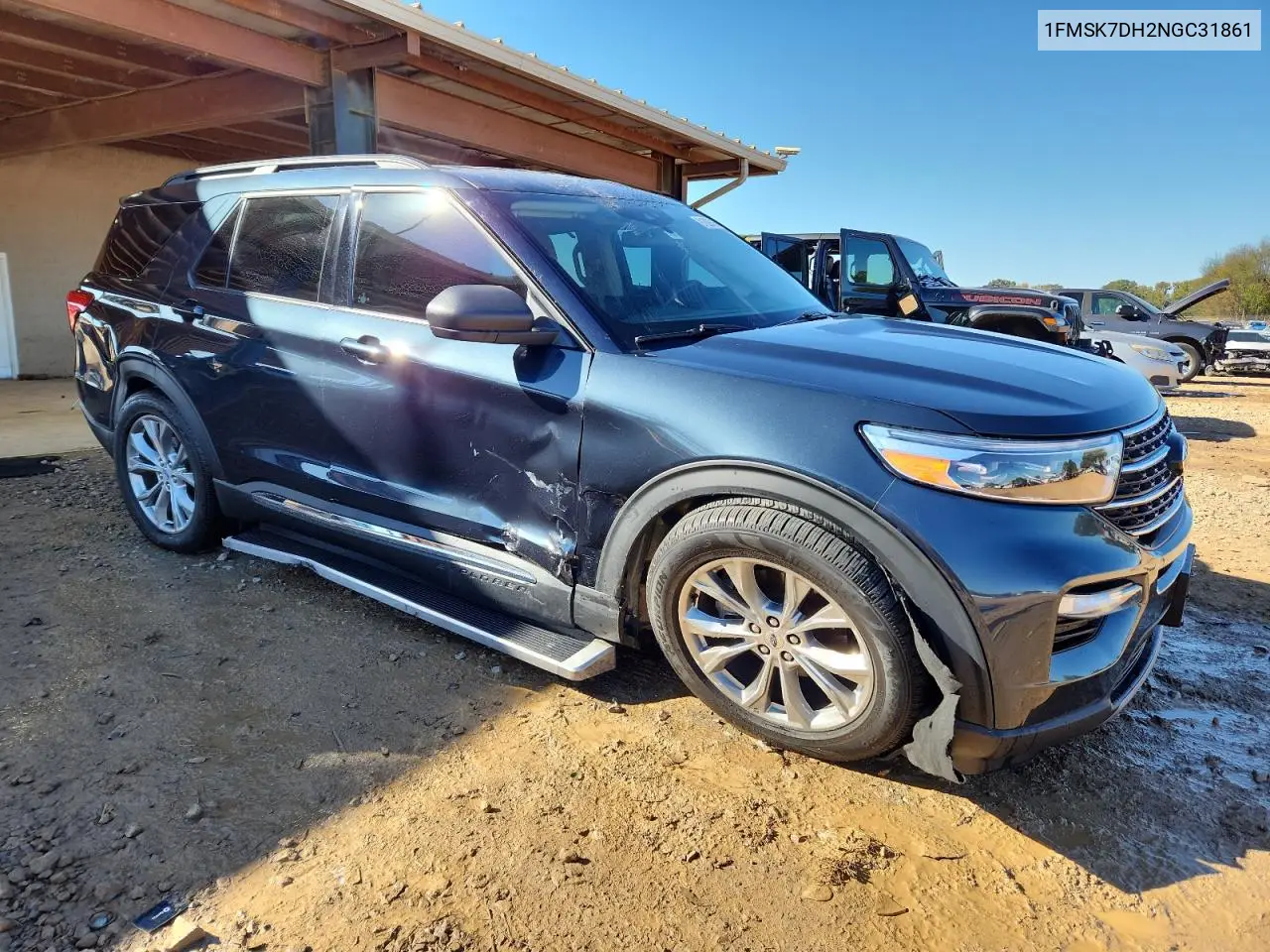 1FMSK7DH2NGC31861 2022 Ford Explorer Xlt