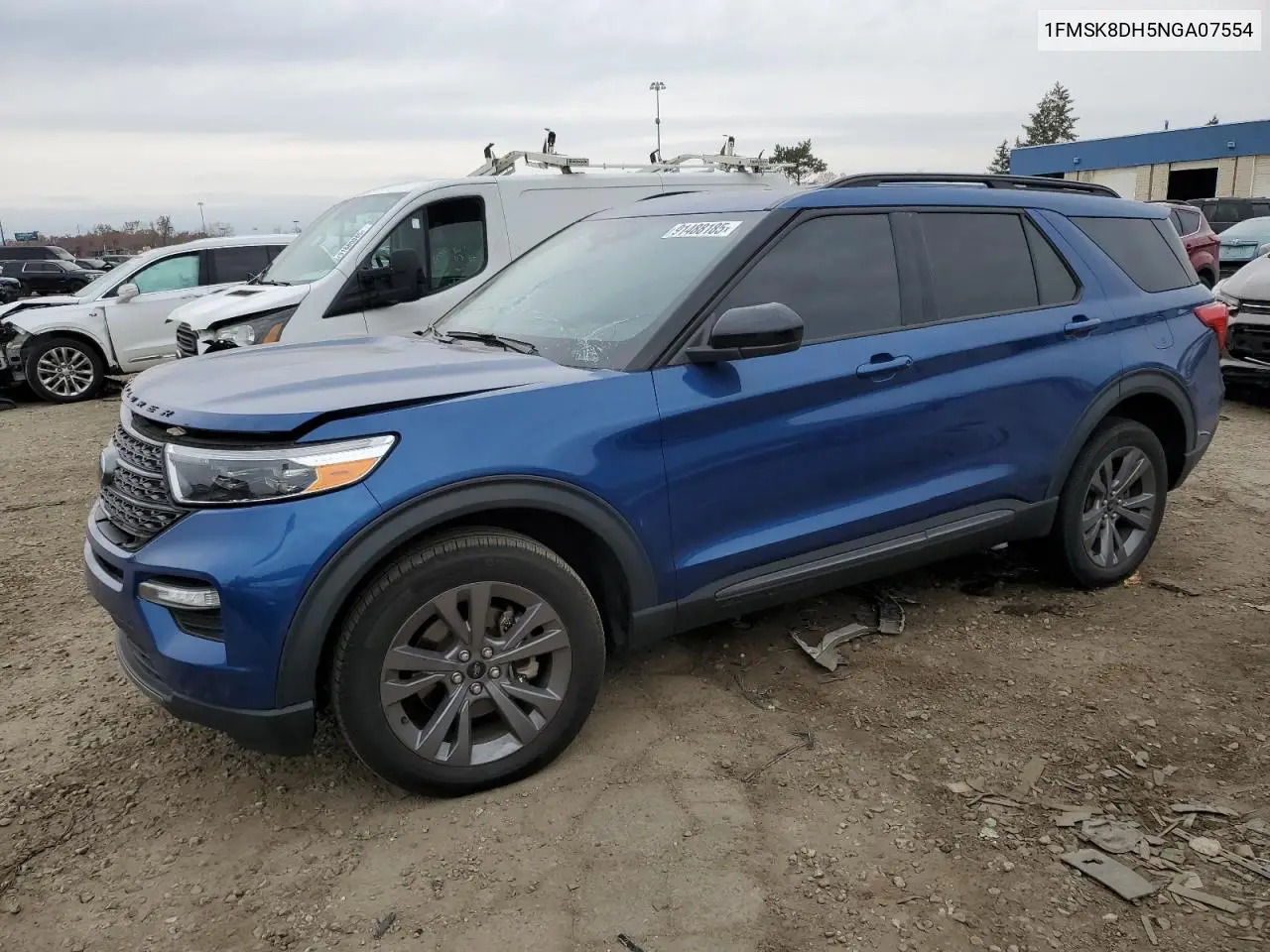 1FMSK8DH5NGA07554 2022 Ford Explorer Xlt