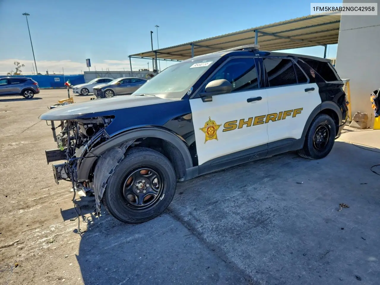 1FM5K8AB2NGC42958 2022 Ford Explorer Police Interceptor
