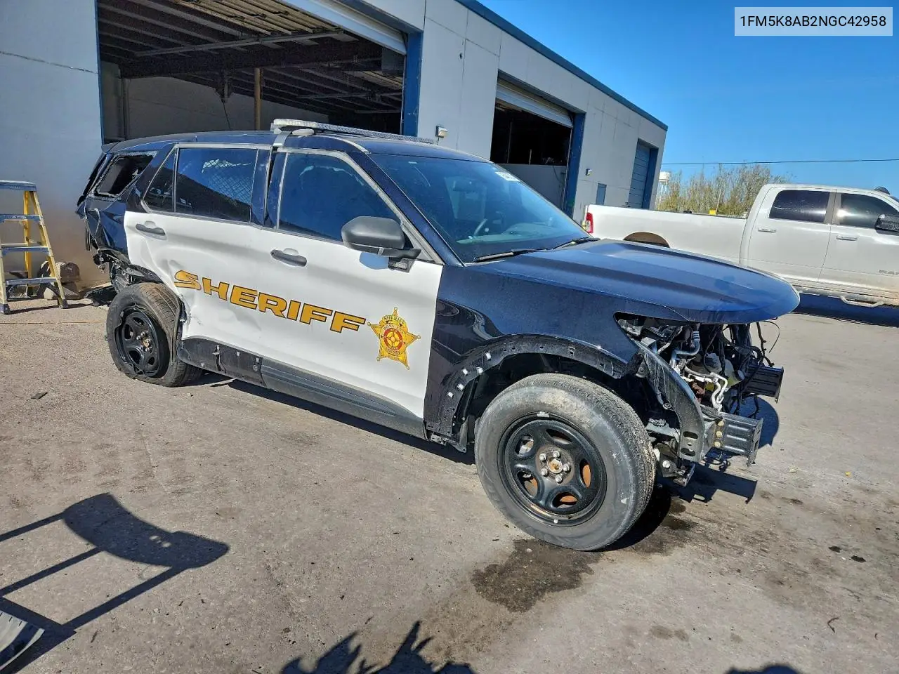 1FM5K8AB2NGC42958 2022 Ford Explorer Police Interceptor