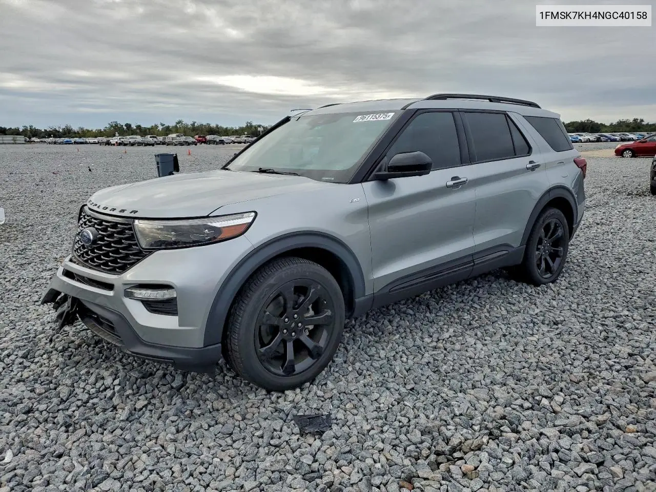 1FMSK7KH4NGC40158 2022 Ford Explorer St-Line