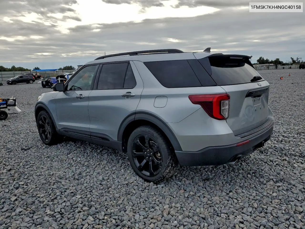 1FMSK7KH4NGC40158 2022 Ford Explorer St-Line
