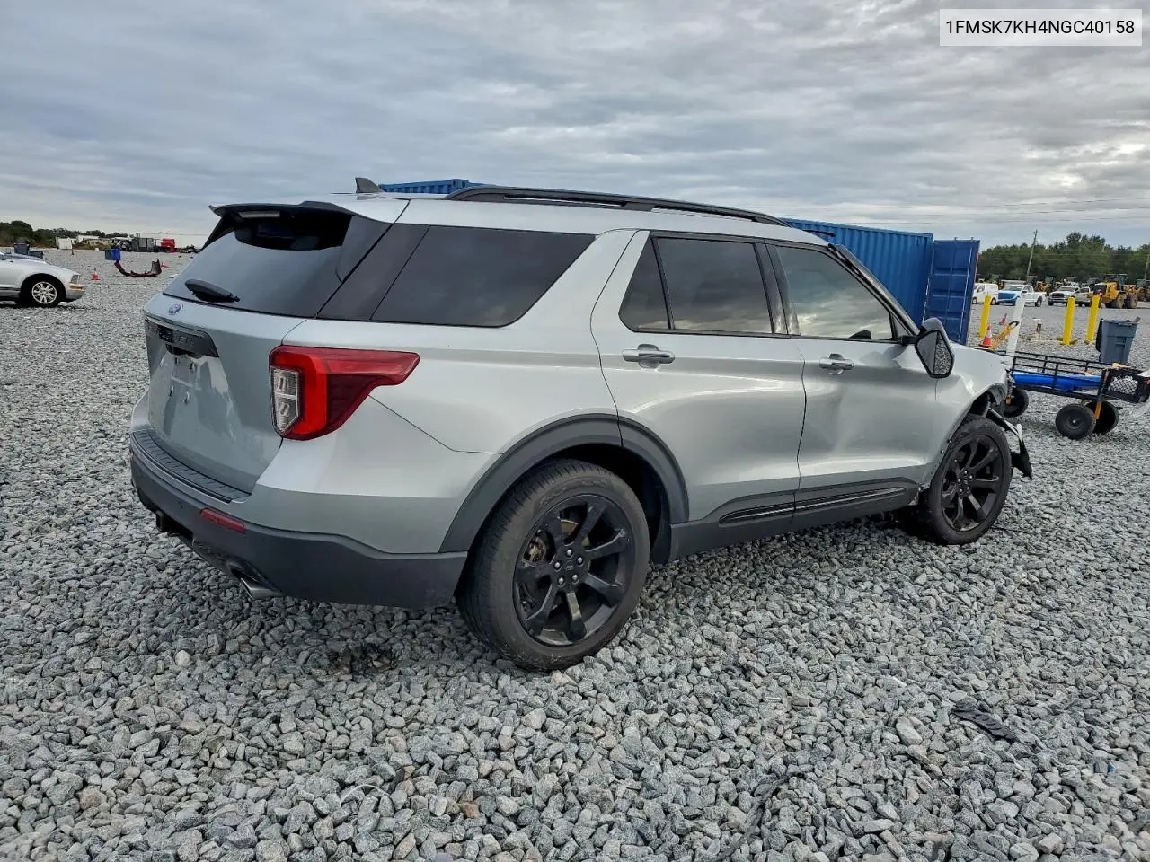 1FMSK7KH4NGC40158 2022 Ford Explorer St-Line