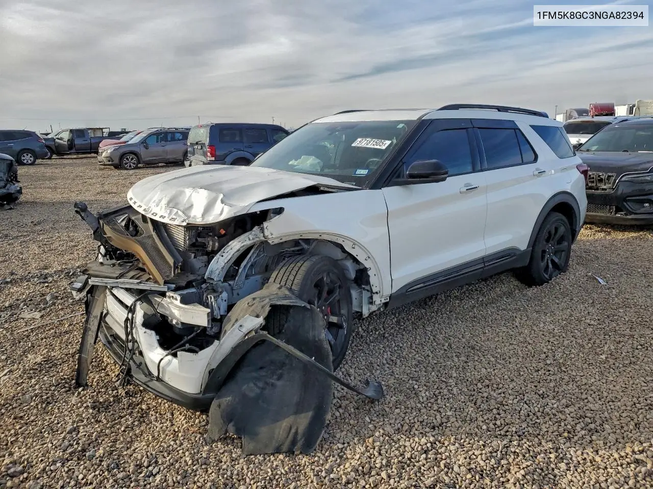 1FM5K8GC3NGA82394 2022 Ford Explorer St