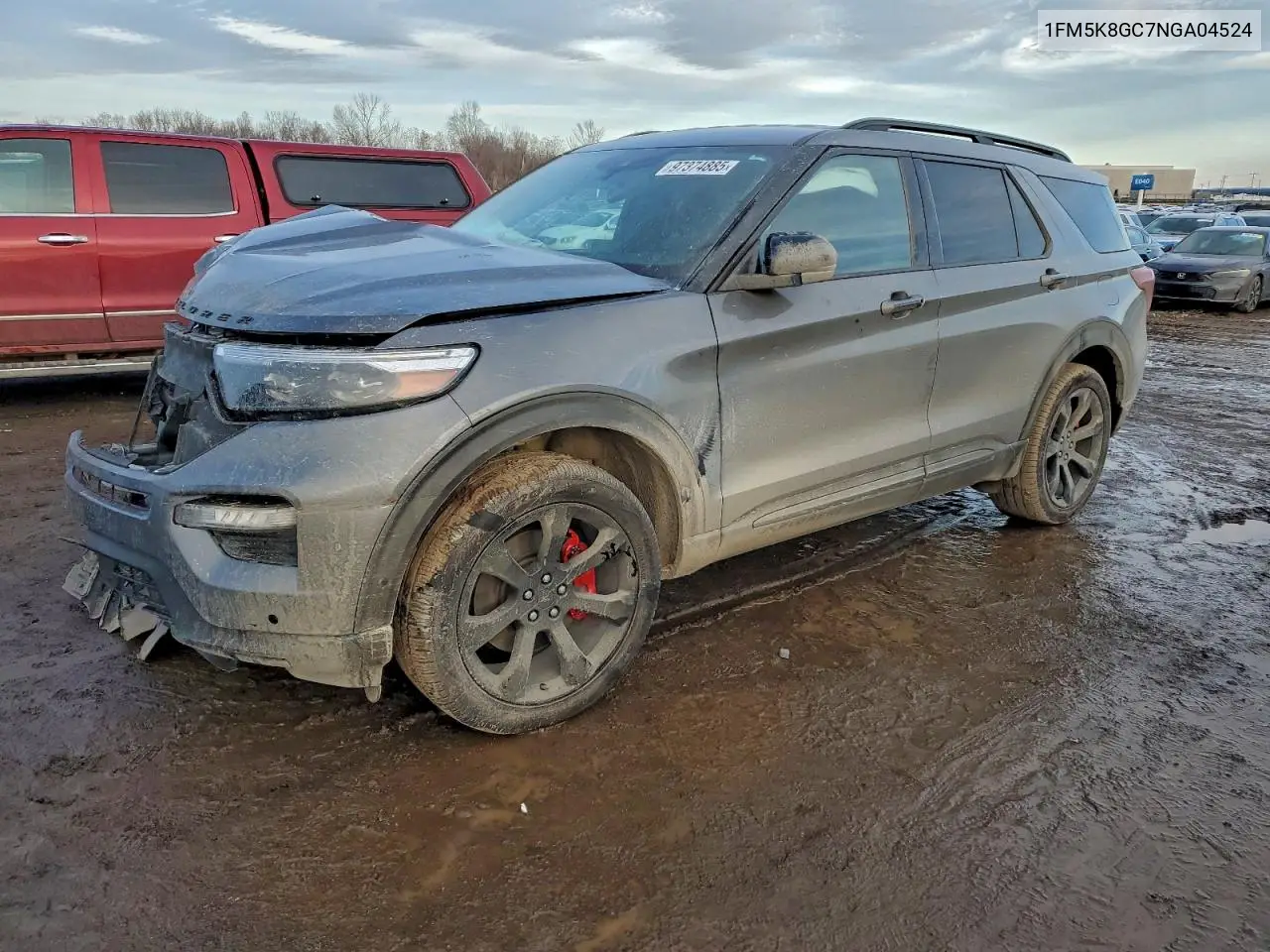 1FM5K8GC7NGA04524 2022 Ford Explorer St