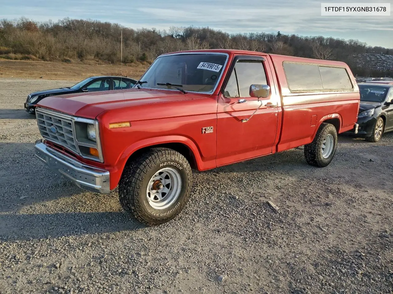 1FTDF15YXGNB31678 1986 Ford F150