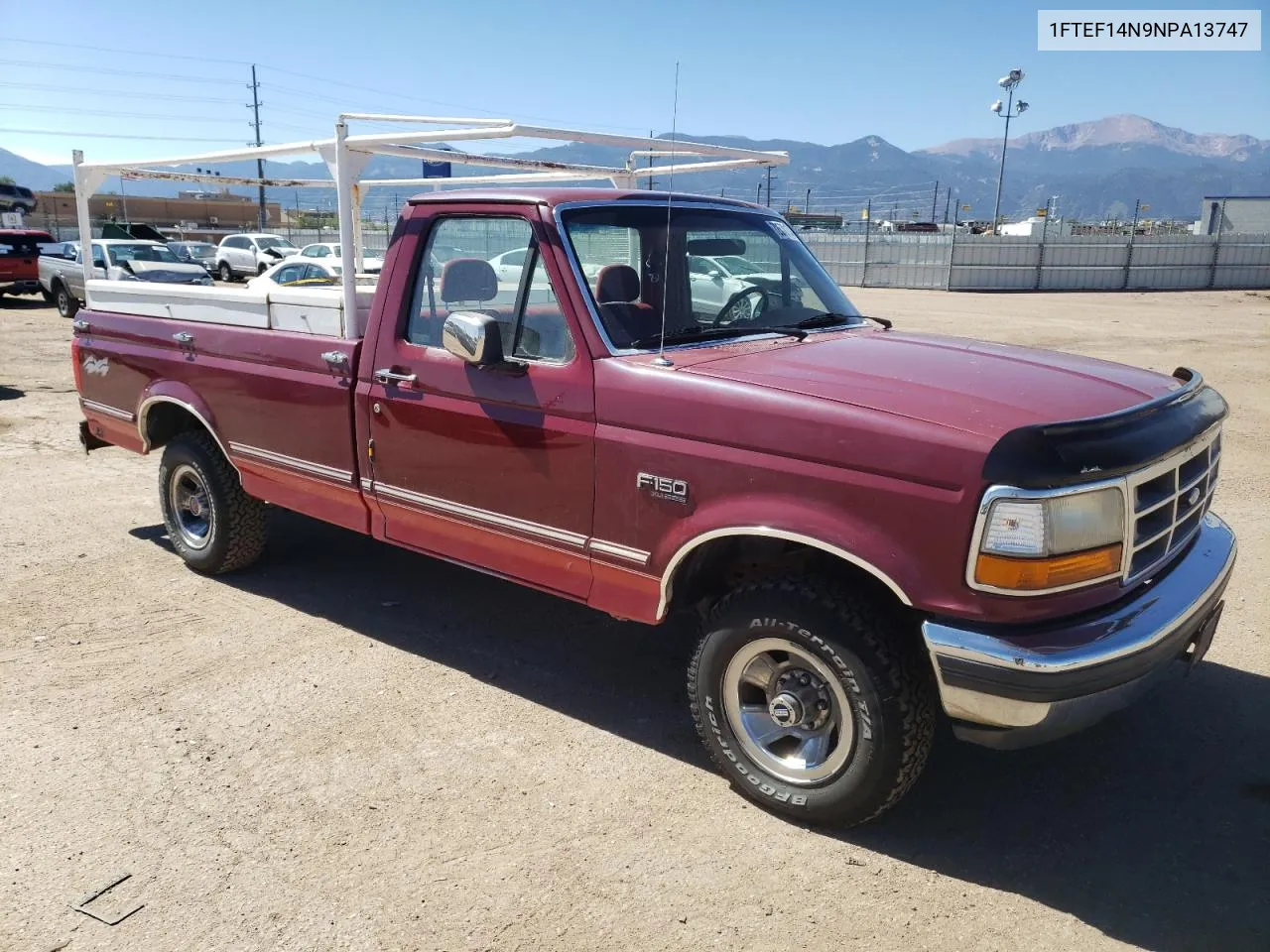 1992 Ford F150 VIN: 1FTEF14N9NPA13747 Lot: 72570174