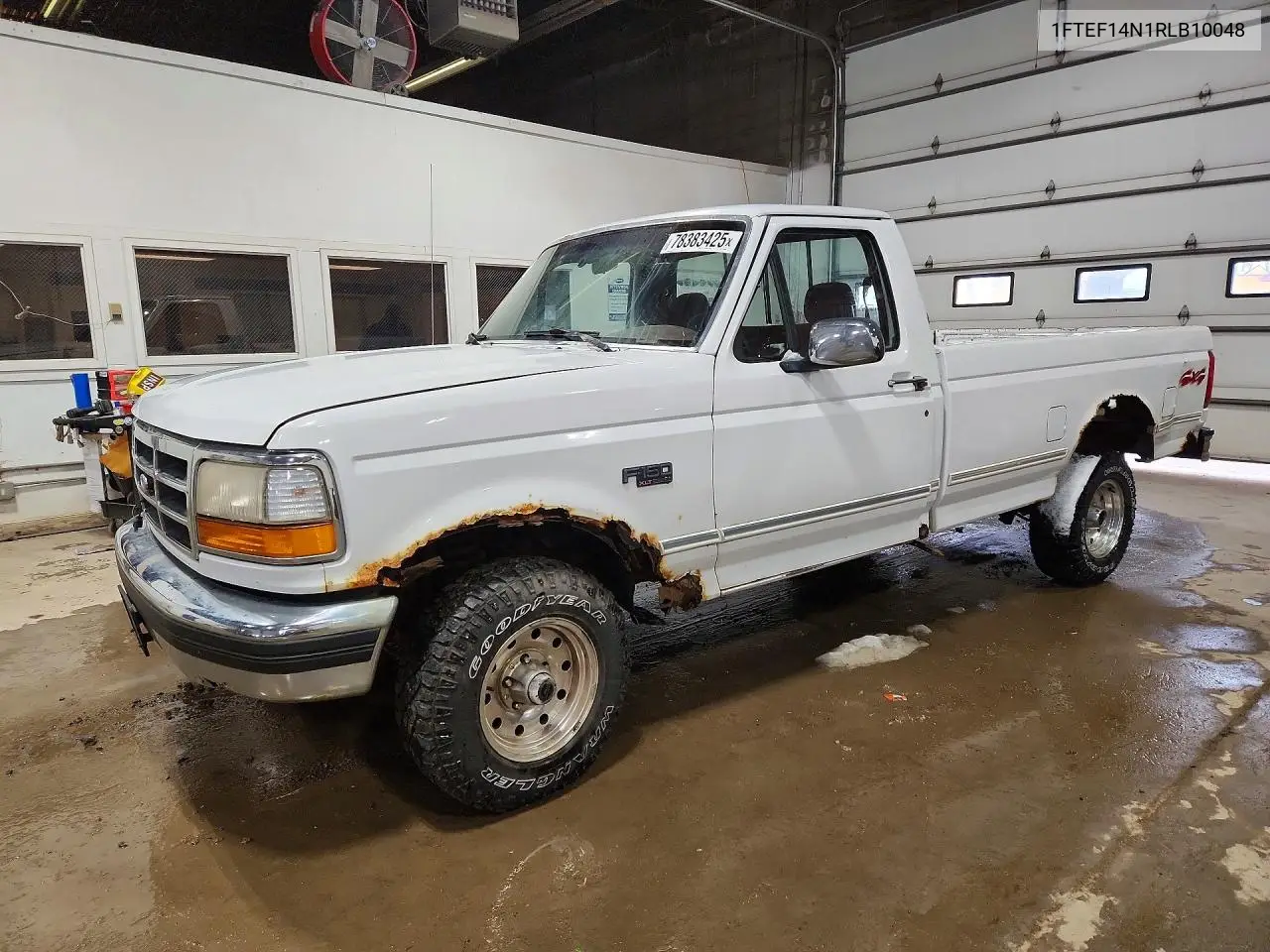 1994 Ford F150 VIN: 1FTEF14N1RLB10048 Lot: 78383425