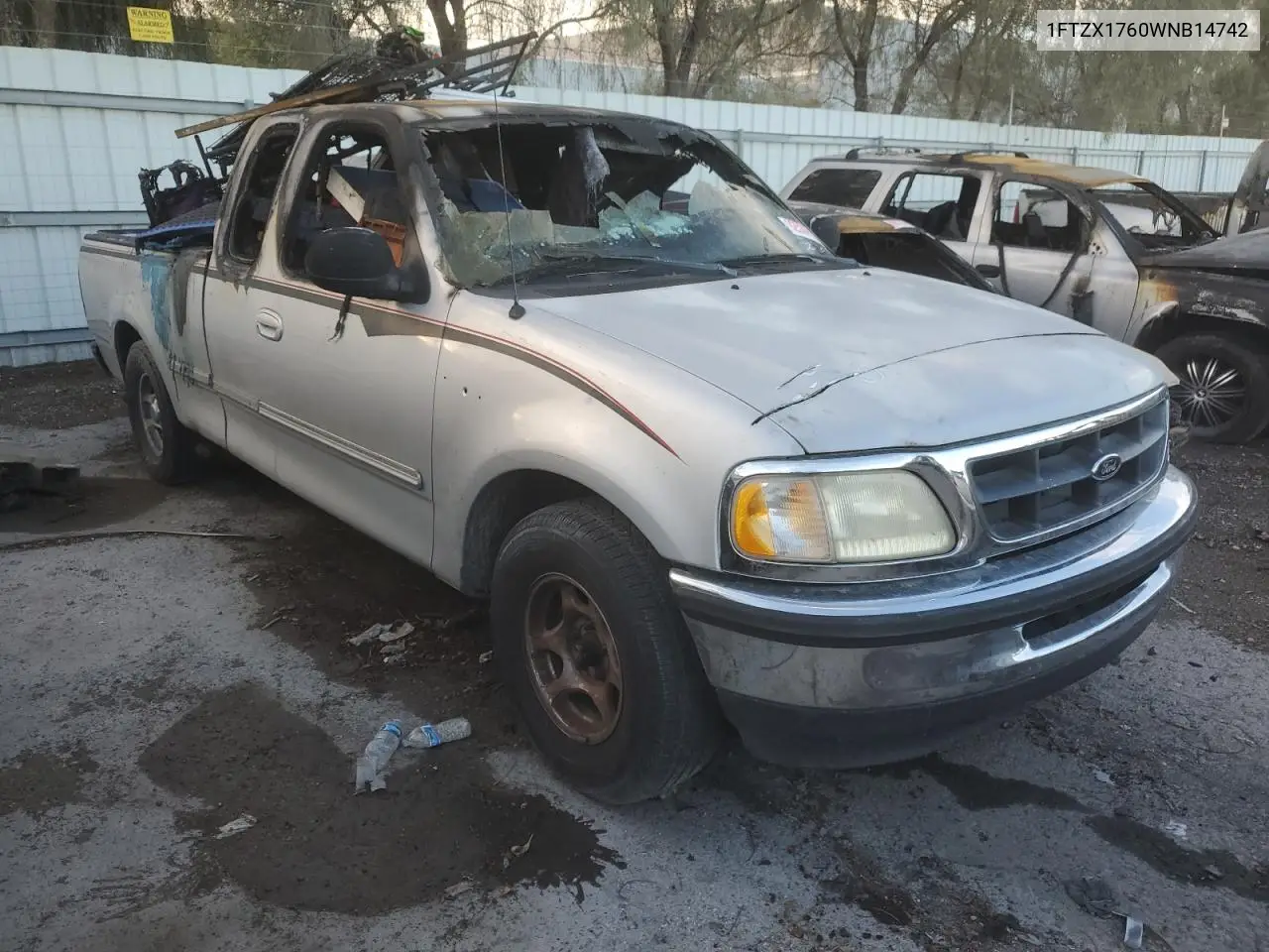 1FTZX1760WNB14742 1998 Ford F150