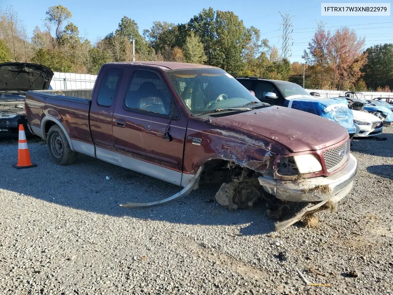 1FTRX17W3XNB22979 1999 Ford F150