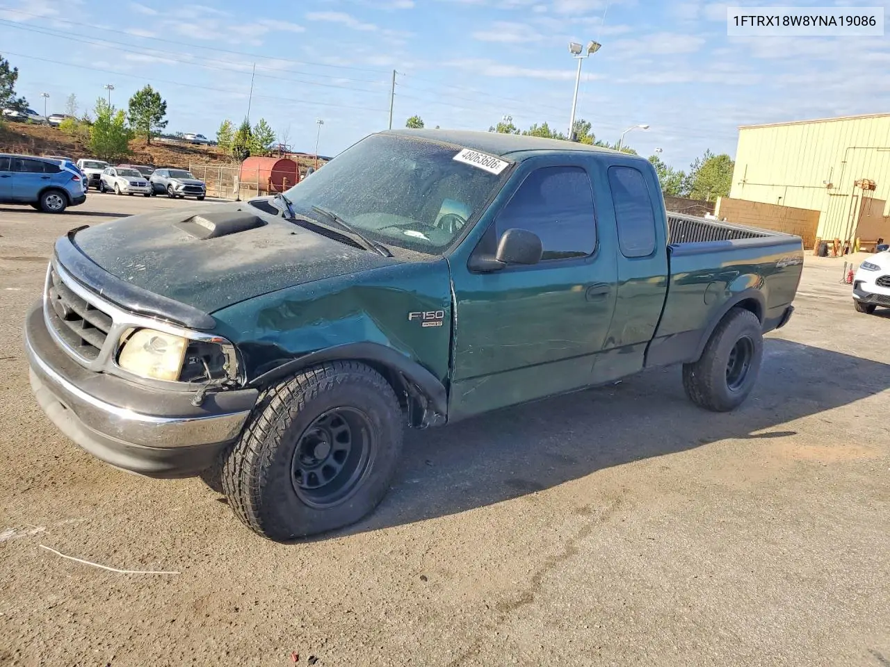 1FTRX18W8YNA19086 2000 Ford F150