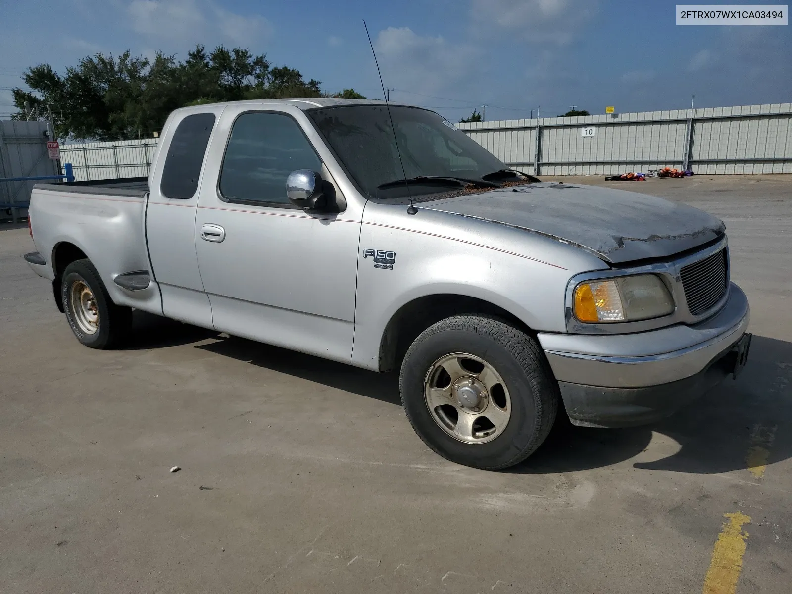 2001 Ford F150 VIN: 2FTRX07WX1CA03494 Lot: 65002274