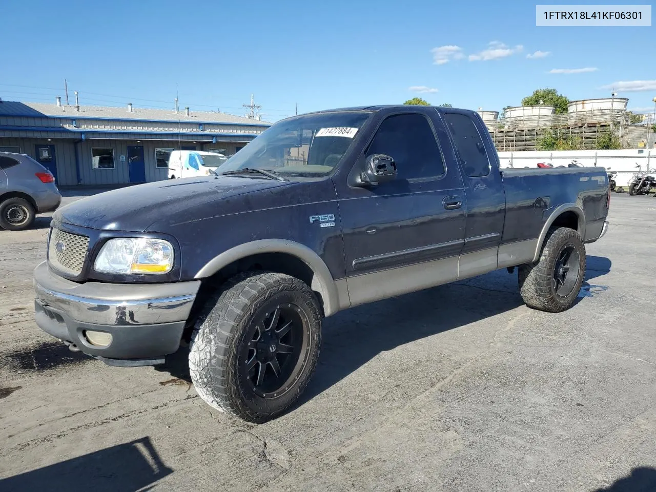 2001 Ford F150 VIN: 1FTRX18L41KF06301 Lot: 71422884