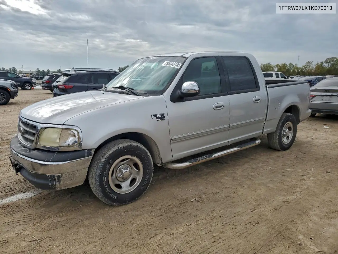 1FTRW07LX1KD70013 2001 Ford F150 Supercrew
