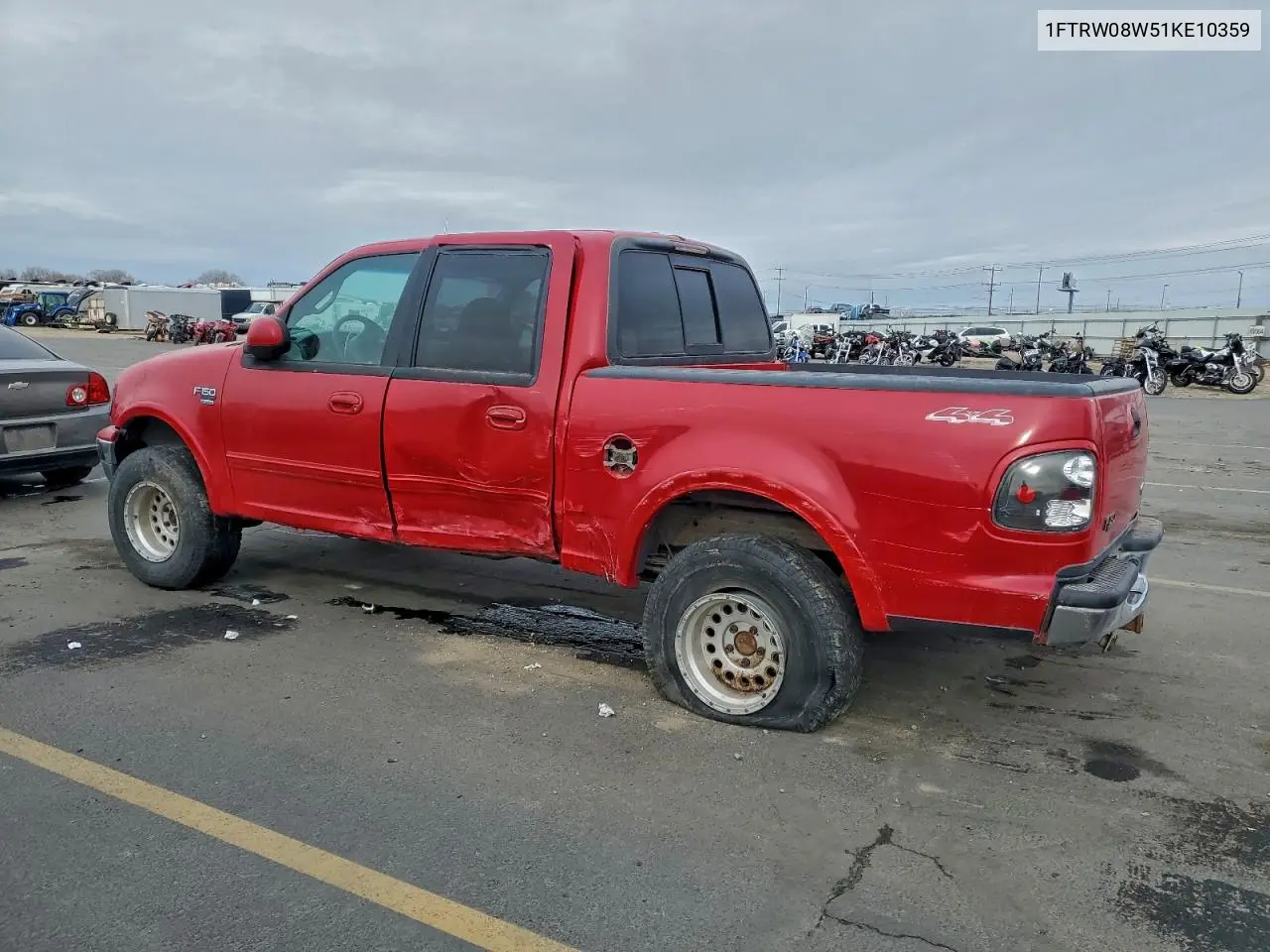 1FTRW08W51KE10359 2001 Ford F150 Supercrew