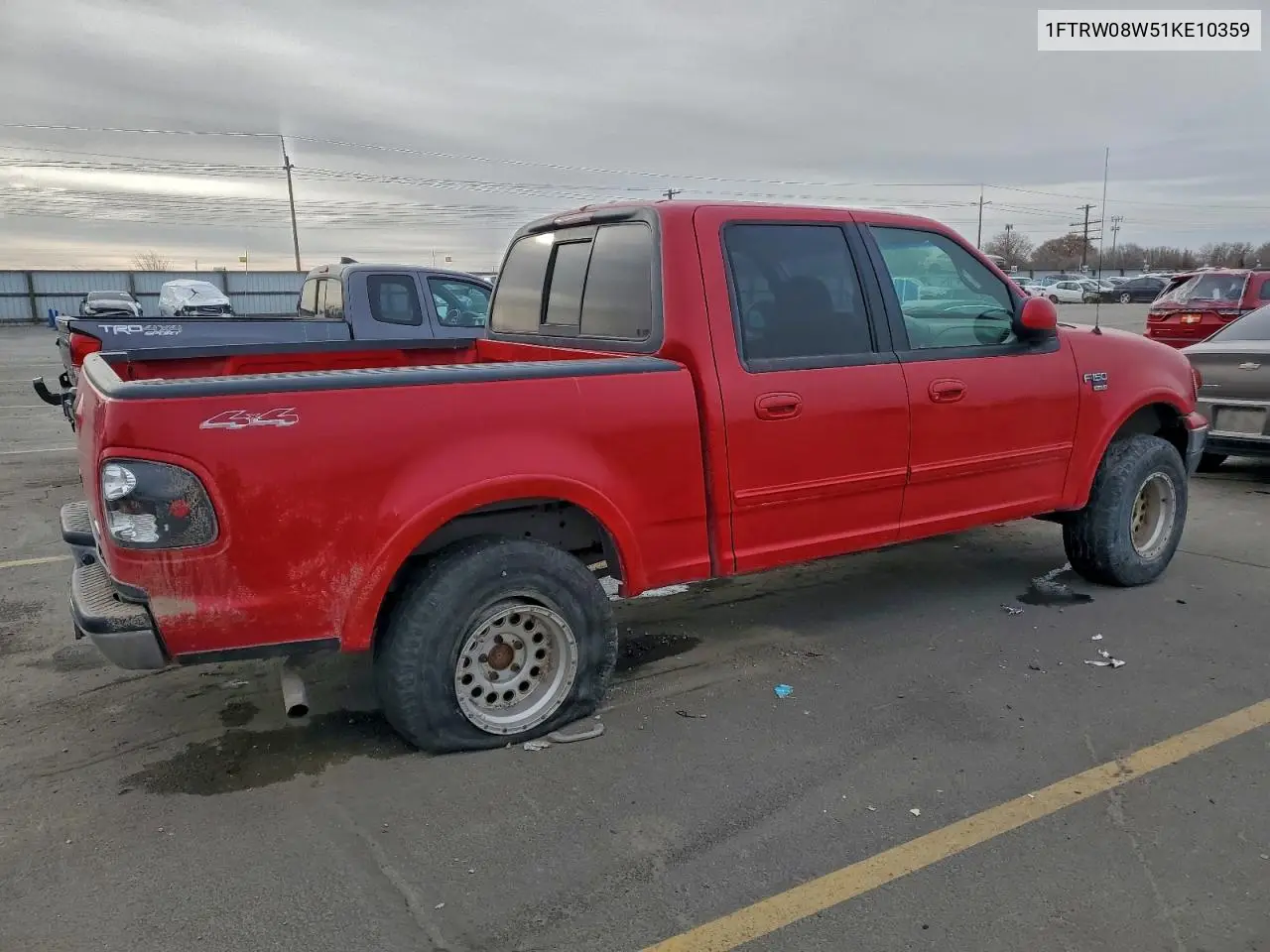 1FTRW08W51KE10359 2001 Ford F150 Supercrew