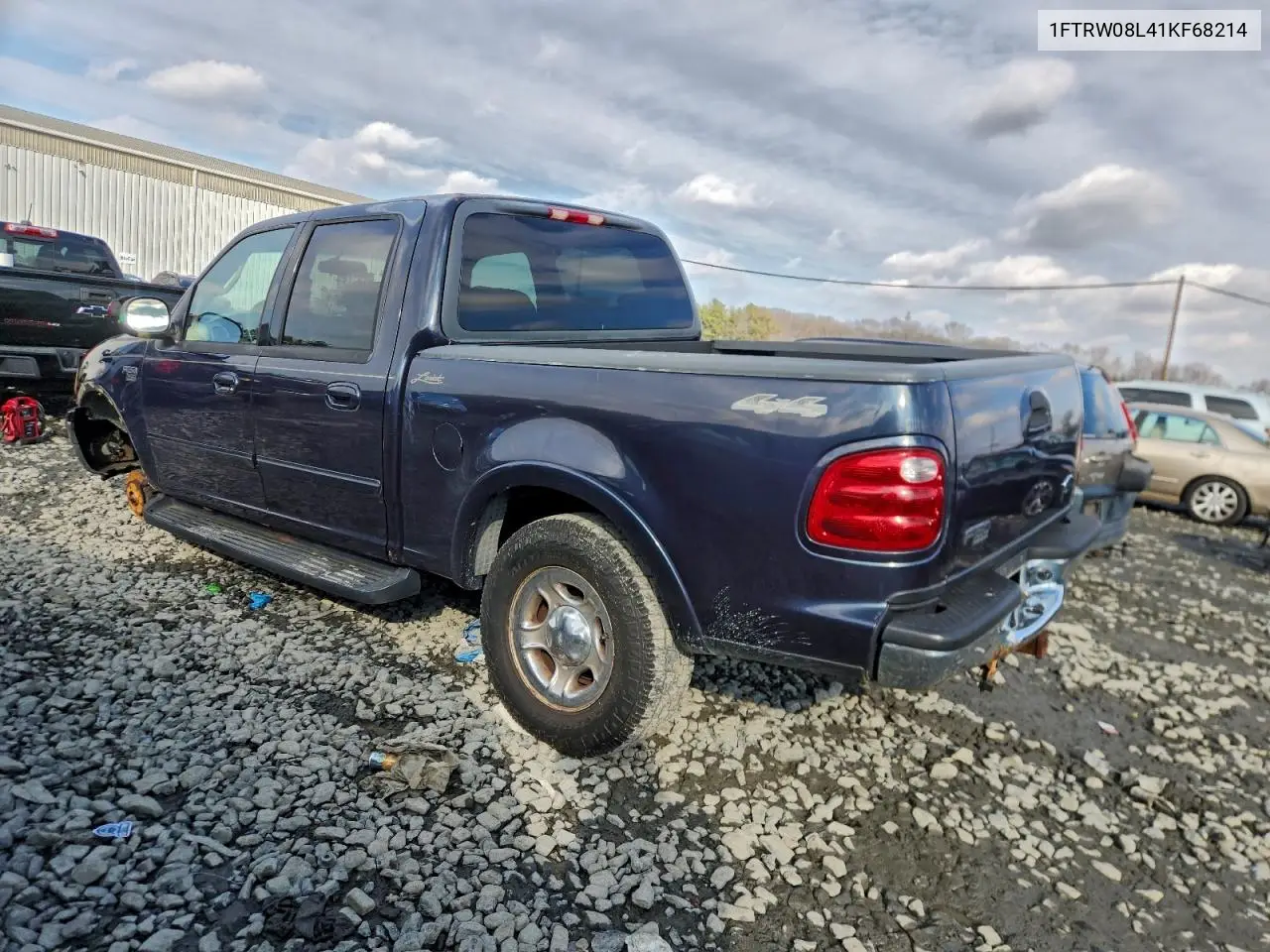 1FTRW08L41KF68214 2001 Ford F150 Supercrew