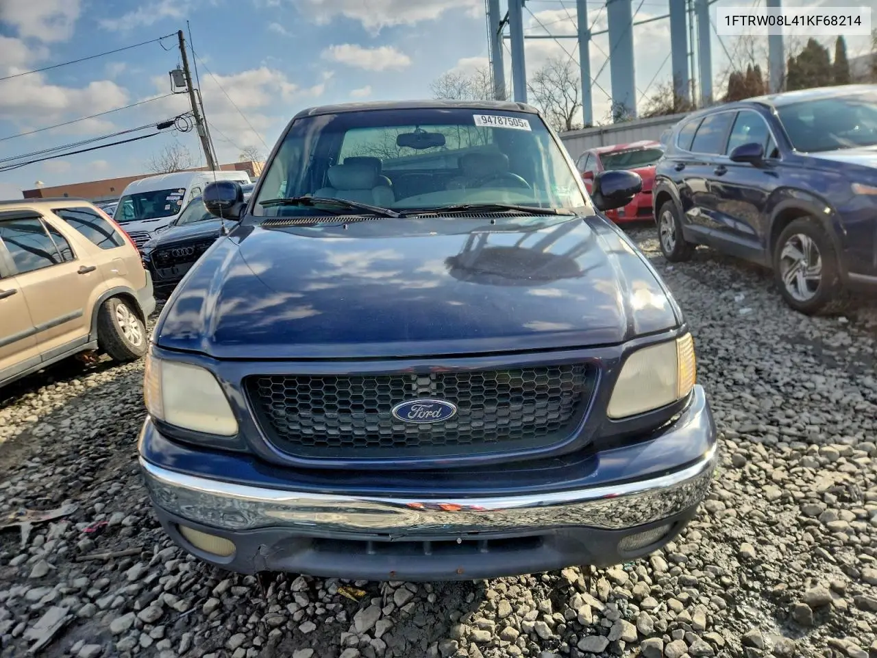 1FTRW08L41KF68214 2001 Ford F150 Supercrew
