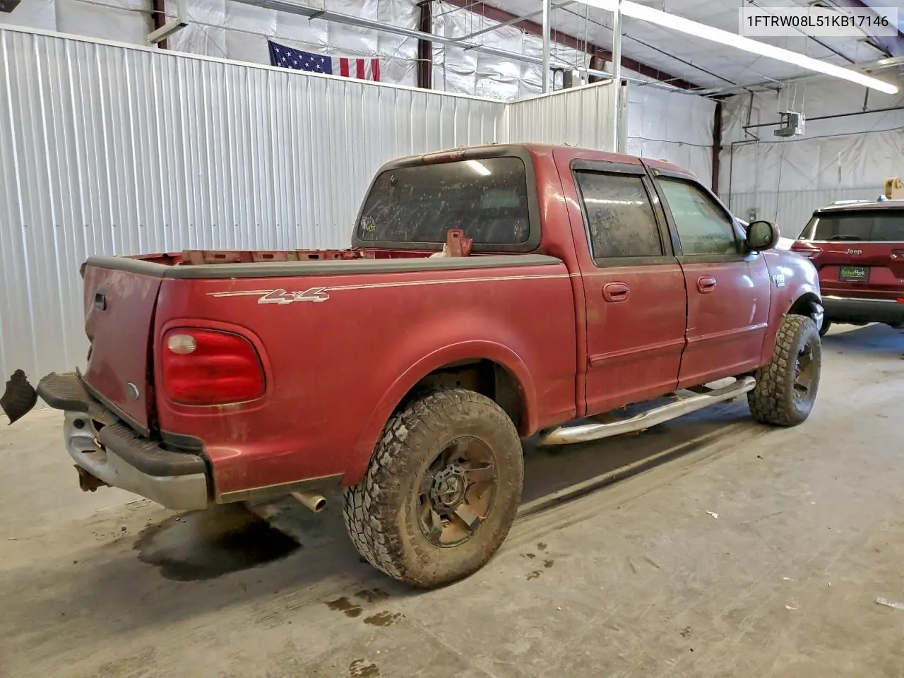 1FTRW08L51KB17146 2001 Ford F150 Supercrew