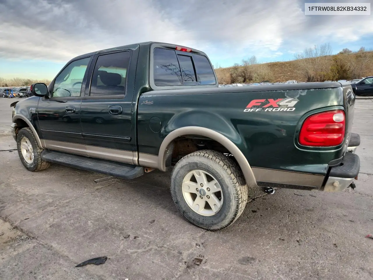 1FTRW08L82KB34332 2002 Ford F150 Supercrew