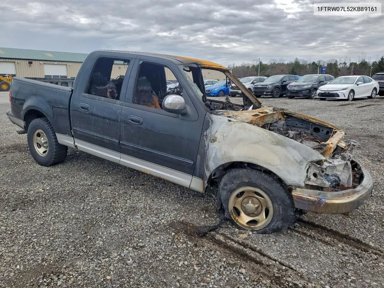 1FTRW07L52KB89161 2002 Ford F150 Supercrew