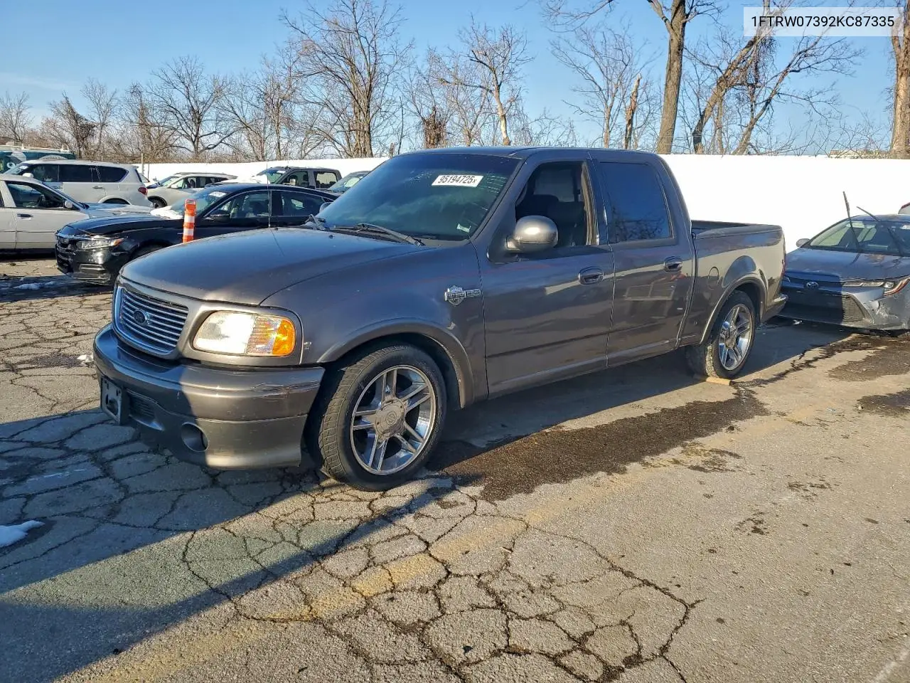 1FTRW07392KC87335 2002 Ford F150 Supercrew Harley Davidson