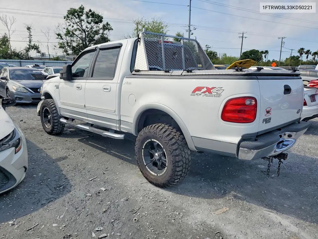 1FTRW08L33KD50221 2003 Ford F150 Supercrew