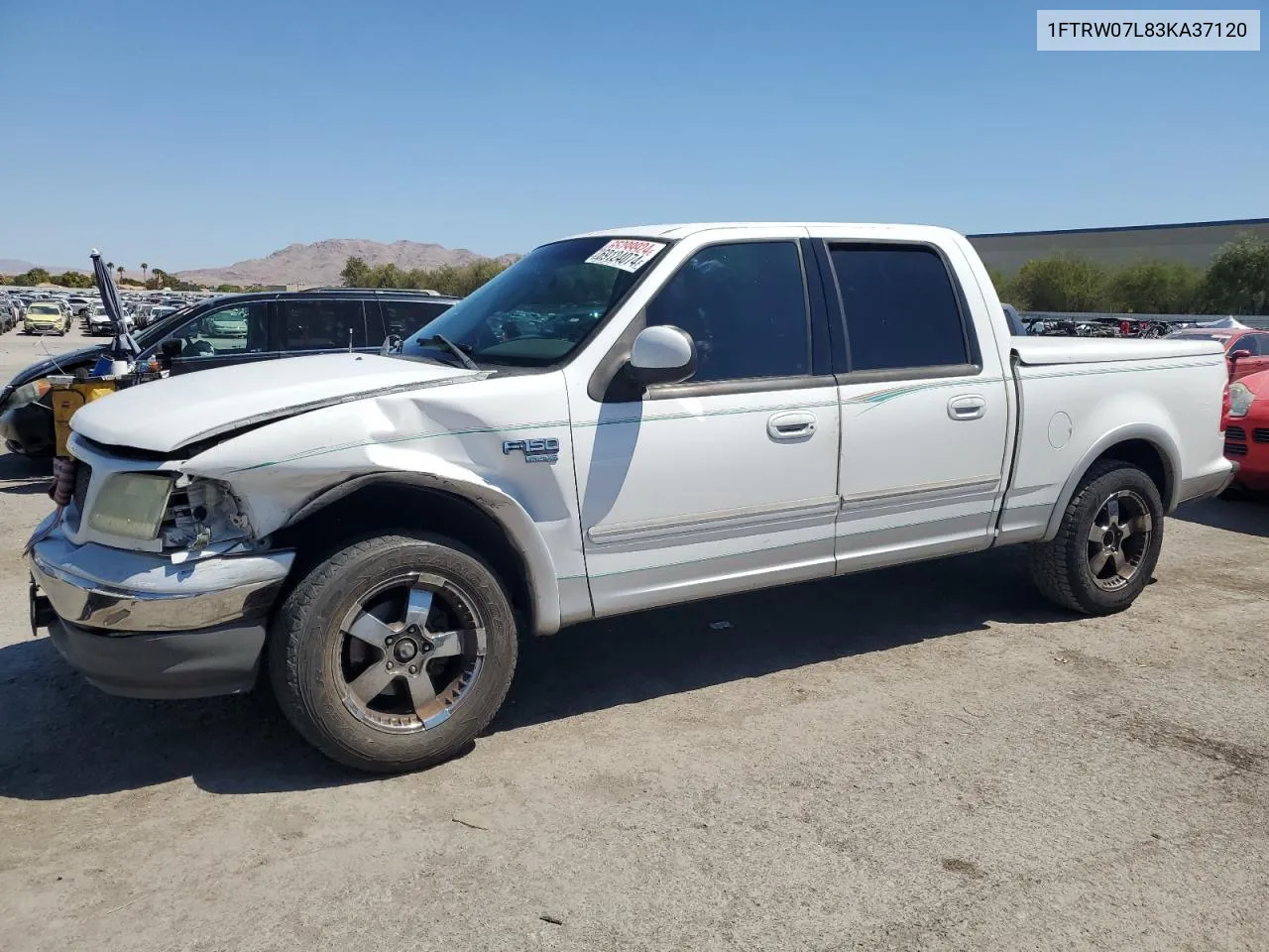 2003 Ford F150 Supercrew VIN: 1FTRW07L83KA37120 Lot: 69124074