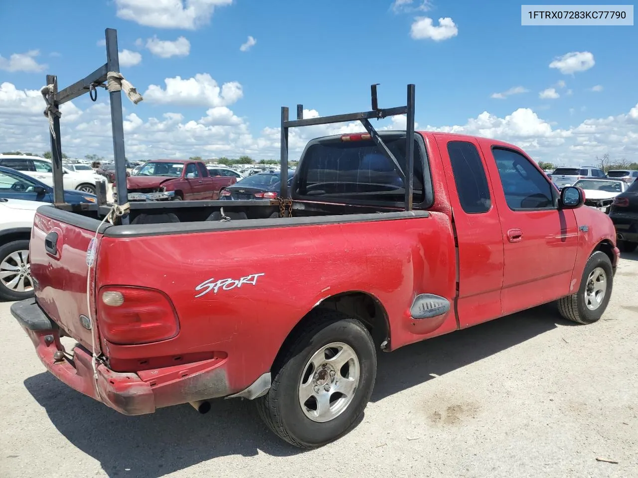 2003 Ford F150 VIN: 1FTRX07283KC77790 Lot: 69839524