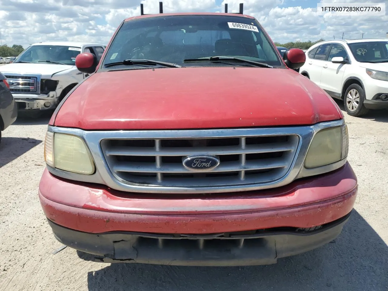 2003 Ford F150 VIN: 1FTRX07283KC77790 Lot: 69839524