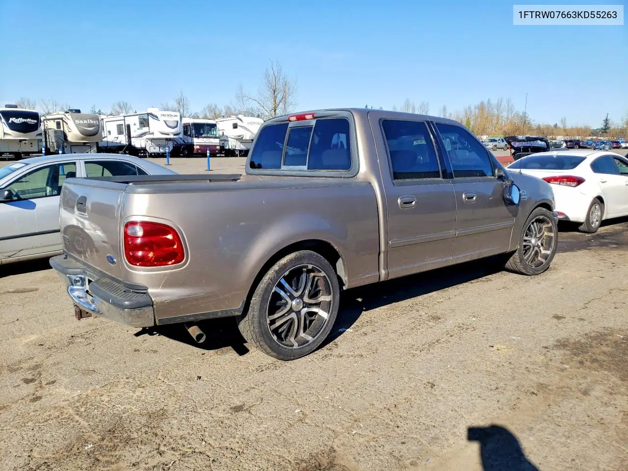 1FTRW07663KD55263 2003 Ford F150 Supercrew