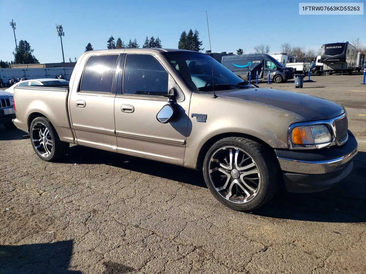 1FTRW07663KD55263 2003 Ford F150 Supercrew