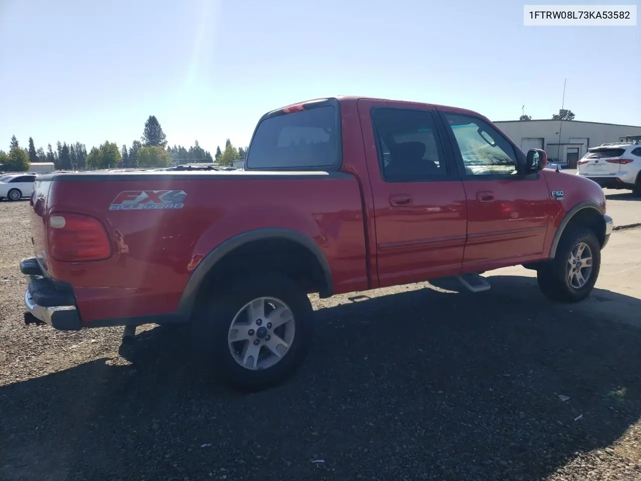 1FTRW08L73KA53582 2003 Ford F150 Supercrew