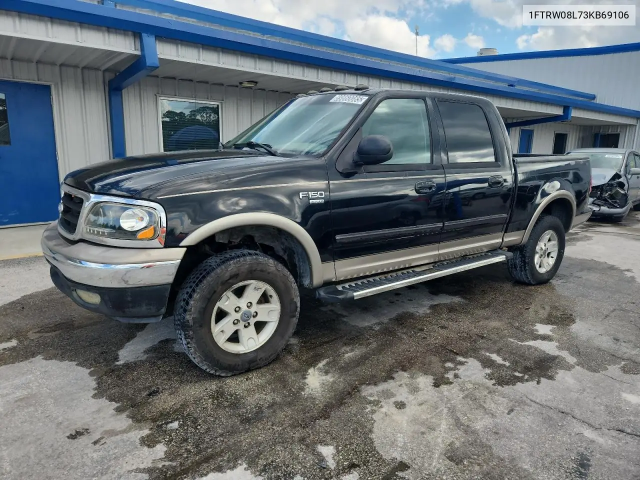 1FTRW08L73KB69106 2003 Ford F150 Supercrew
