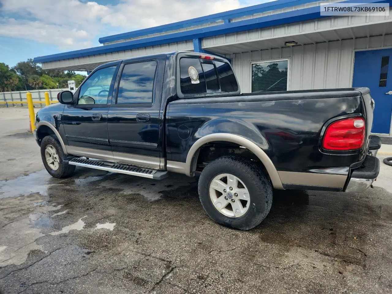1FTRW08L73KB69106 2003 Ford F150 Supercrew