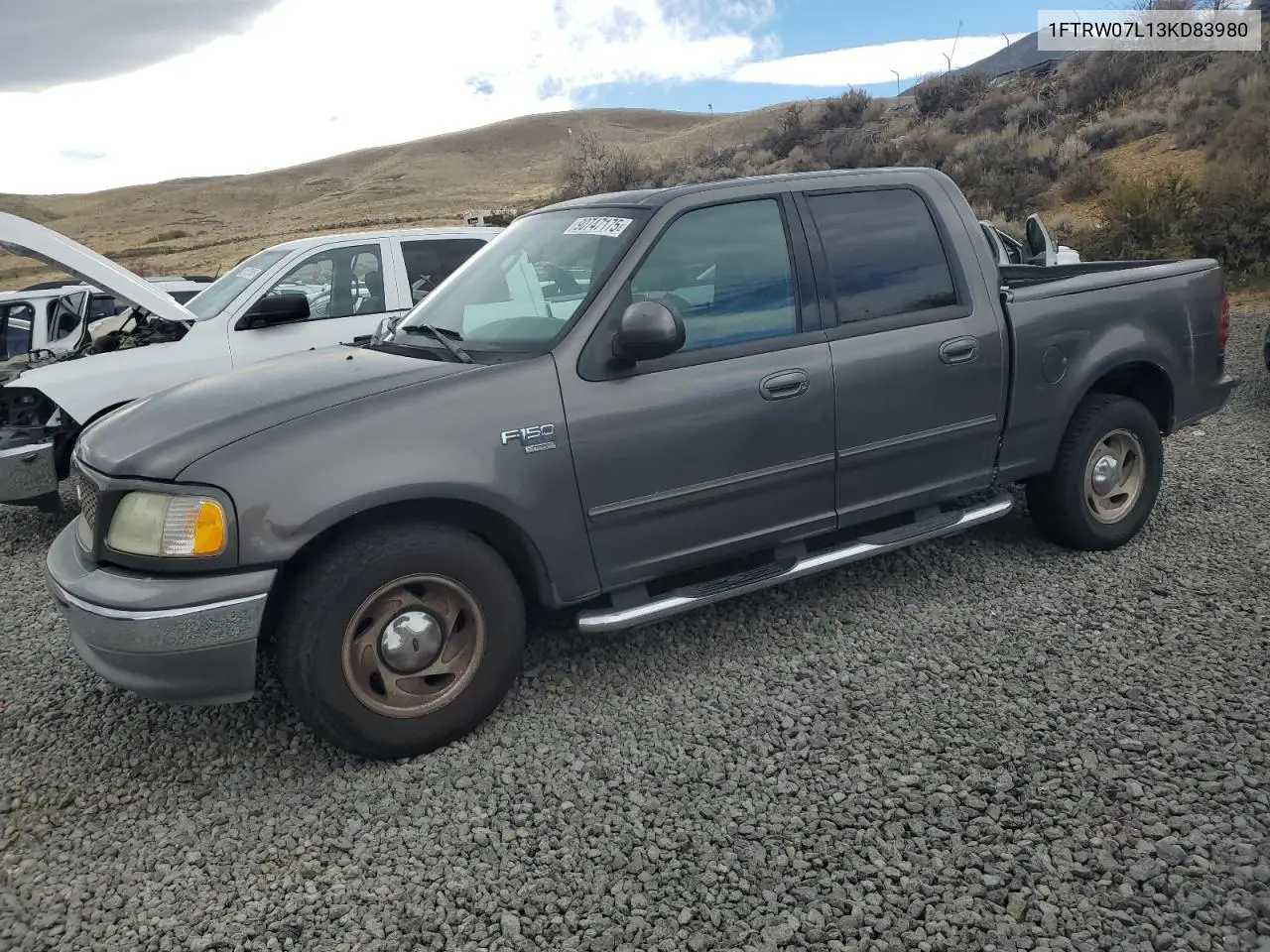 1FTRW07L13KD83980 2003 Ford F150 Supercrew