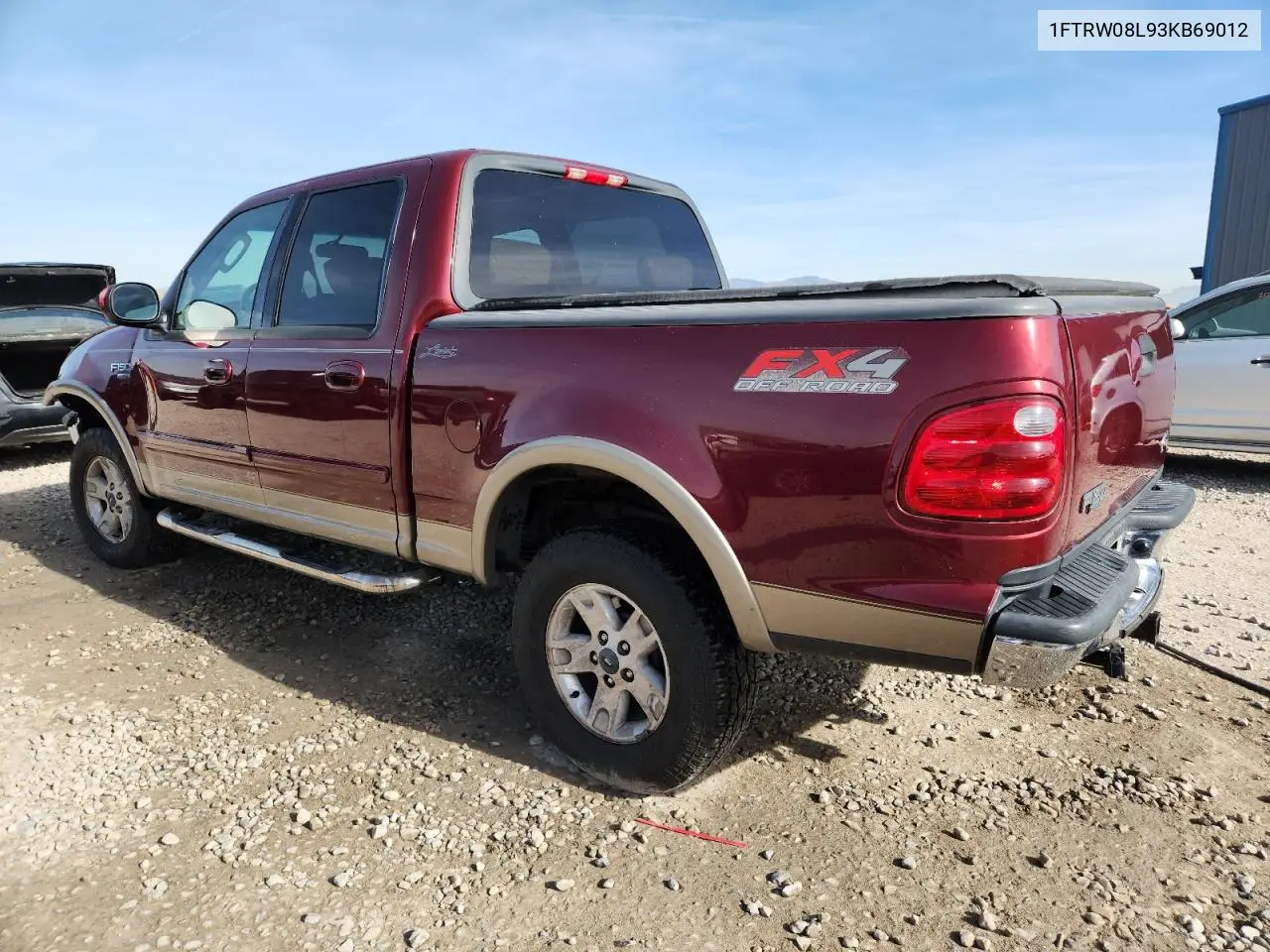 1FTRW08L93KB69012 2003 Ford F150 Supercrew