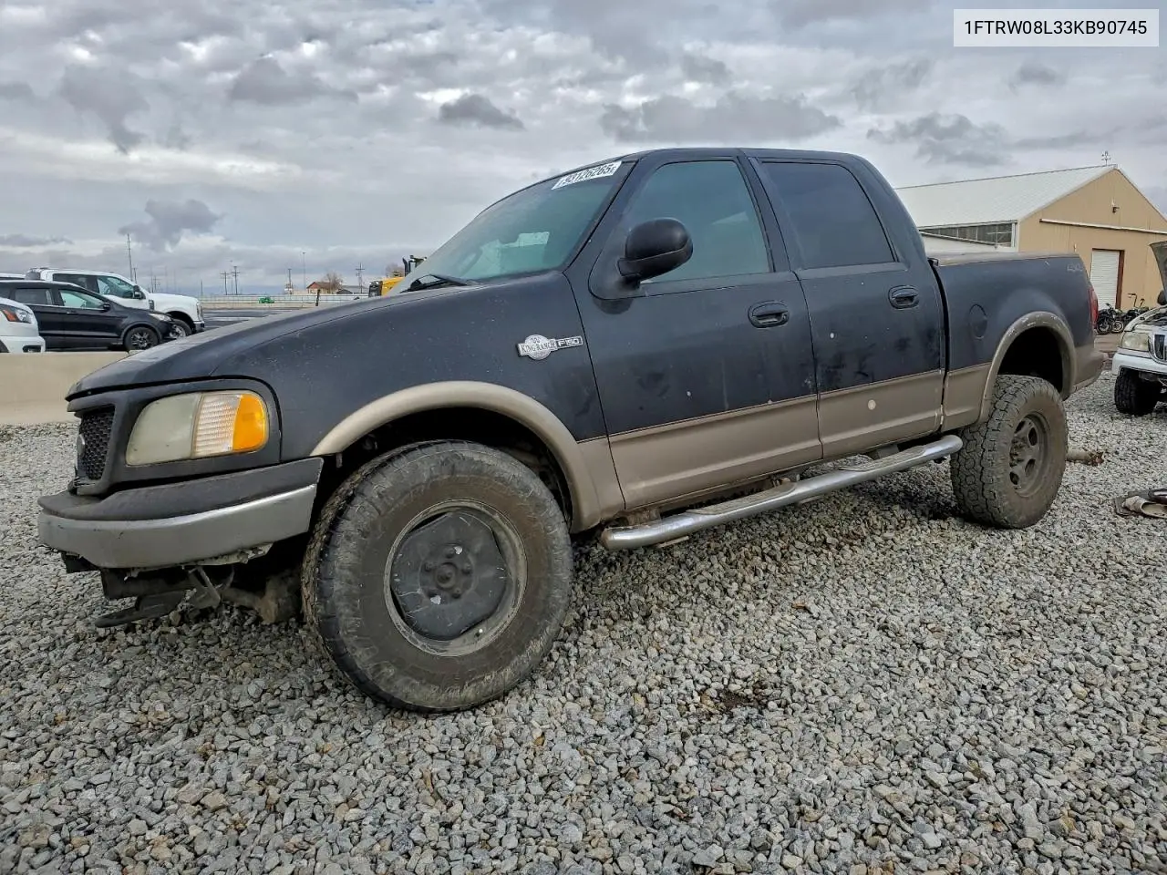 1FTRW08L33KB90745 2003 Ford F150 Supercrew