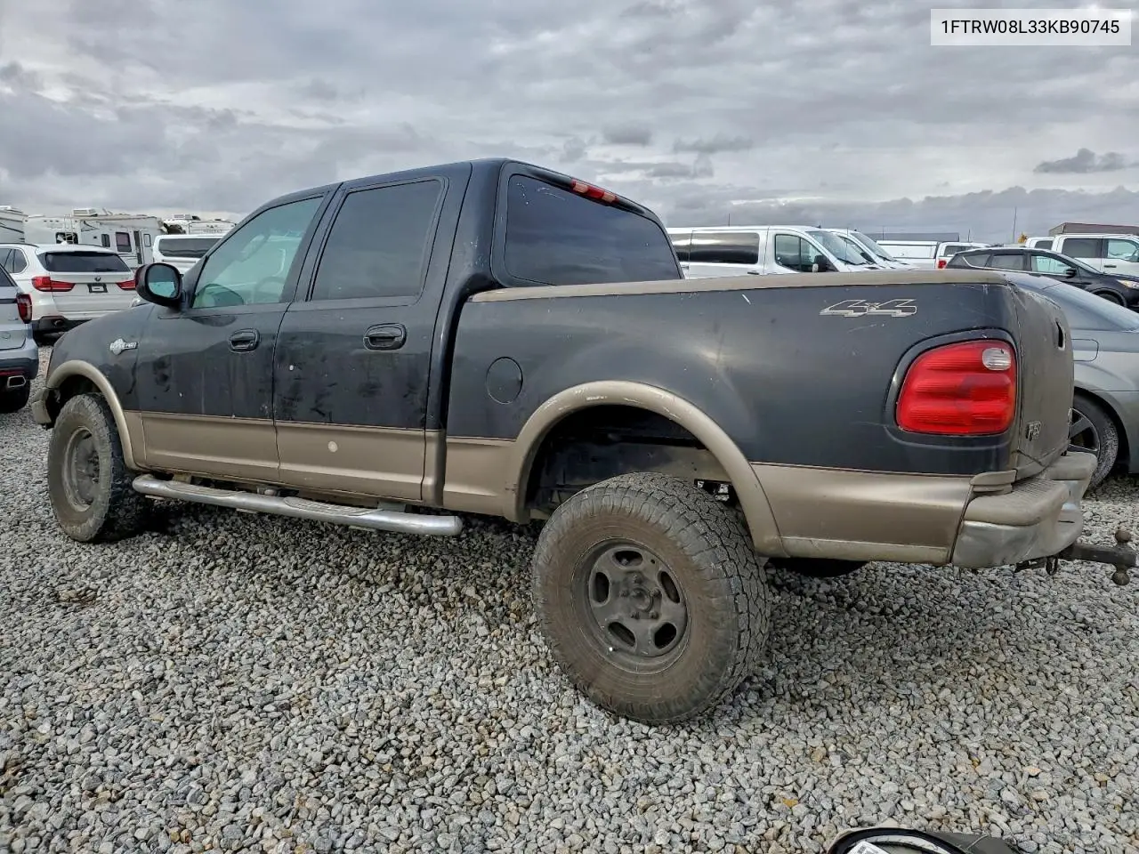 1FTRW08L33KB90745 2003 Ford F150 Supercrew