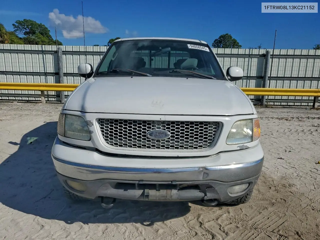 1FTRW08L13KC21152 2003 Ford F150 Supercrew