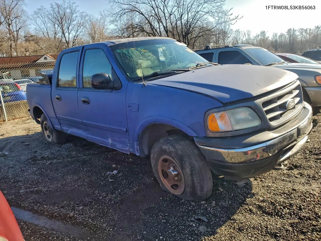 1FTRW08L53KB56063 2003 Ford F150 Supercrew