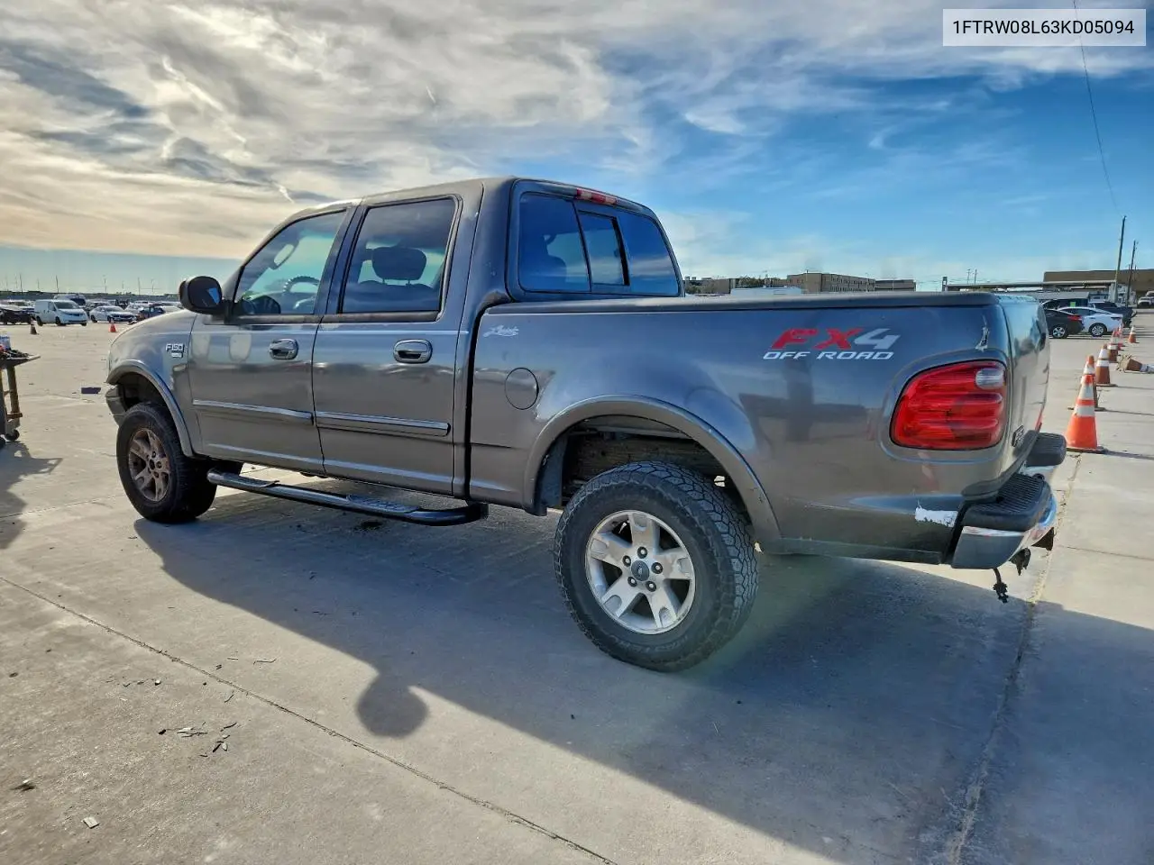1FTRW08L63KD05094 2003 Ford F150 Supercrew