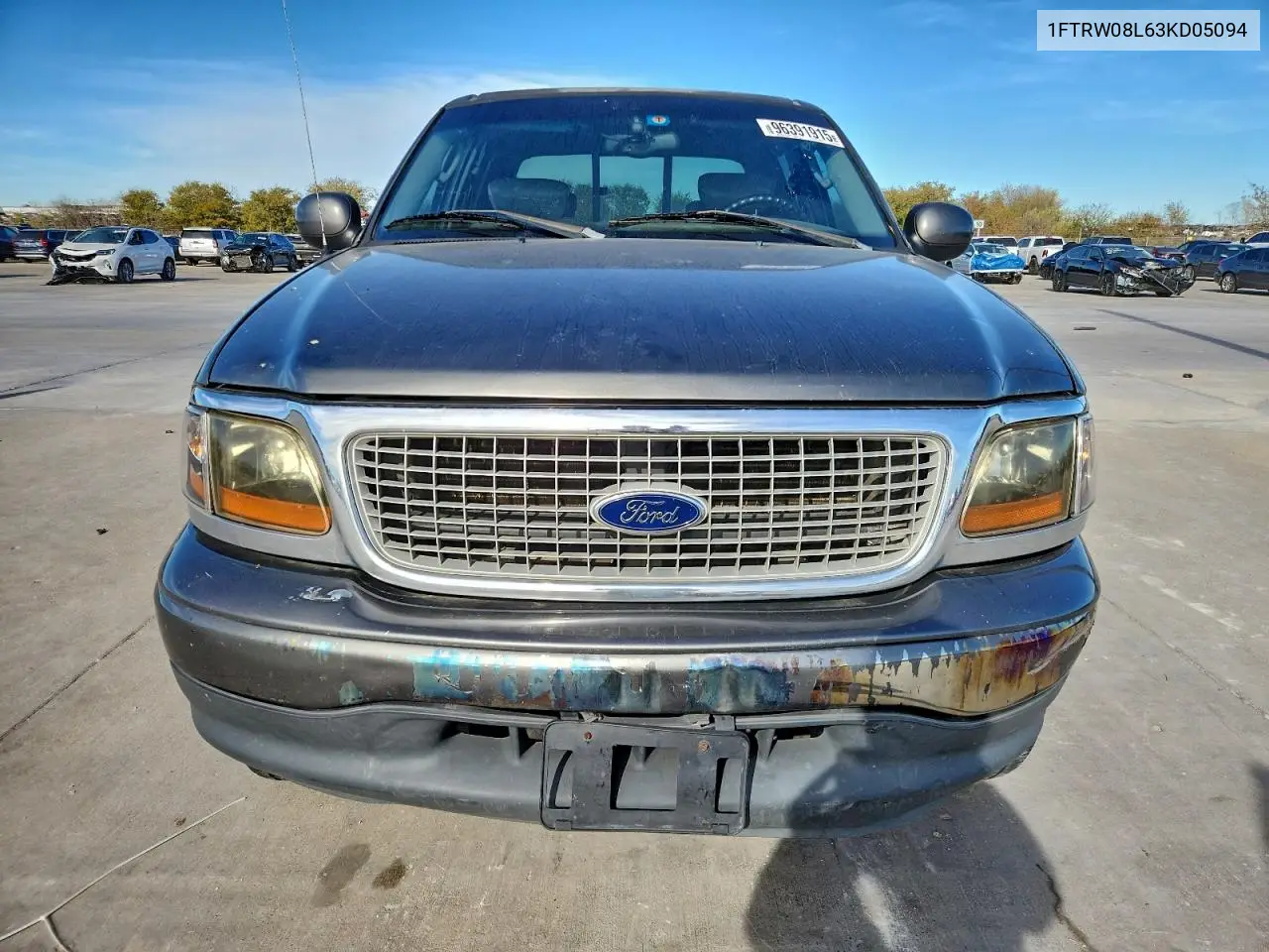 1FTRW08L63KD05094 2003 Ford F150 Supercrew