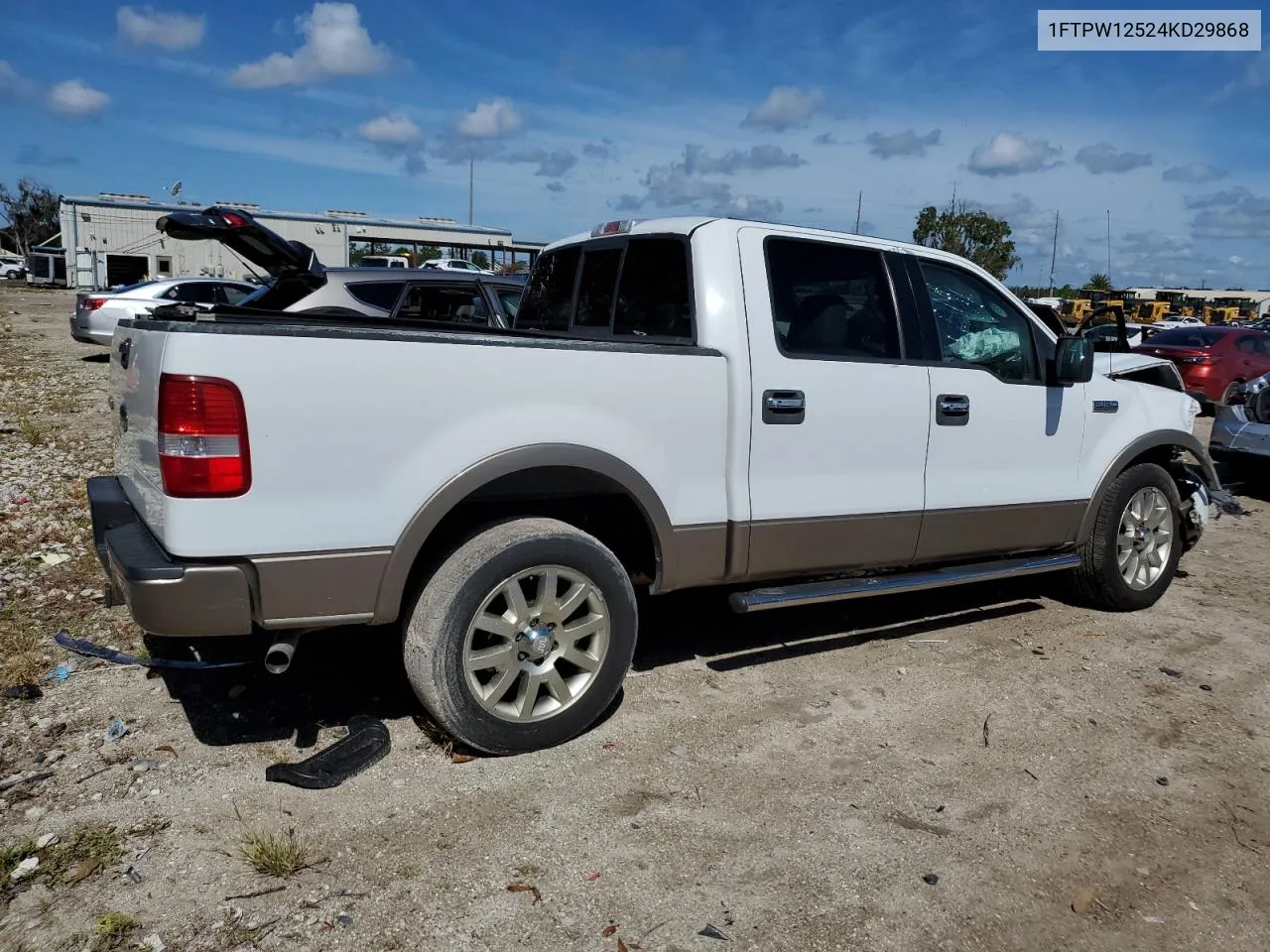 2004 Ford F150 Supercrew VIN: 1FTPW12524KD29868 Lot: 69407084