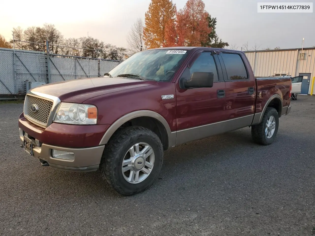 1FTPW14514KC77839 2004 Ford F150 Supercrew