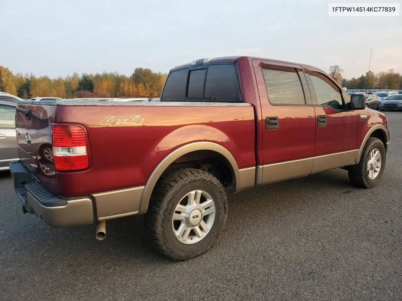 1FTPW14514KC77839 2004 Ford F150 Supercrew