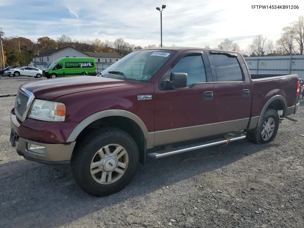 1FTPW14534KB91206 2004 Ford F150 Supercrew