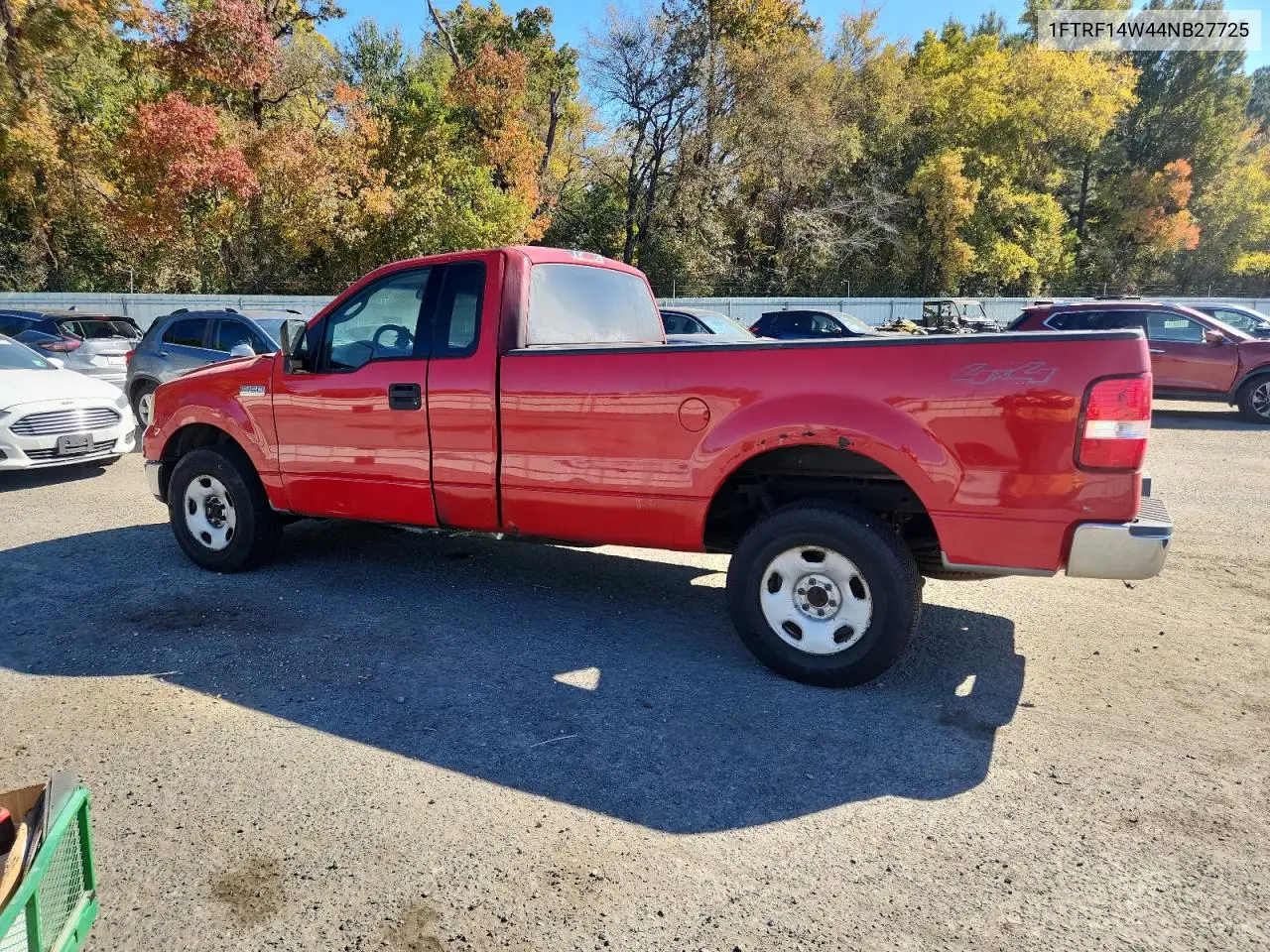 1FTRF14W44NB27725 2004 Ford F150